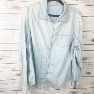 Denim Plus Size Button Down Shirt Sz. 2x